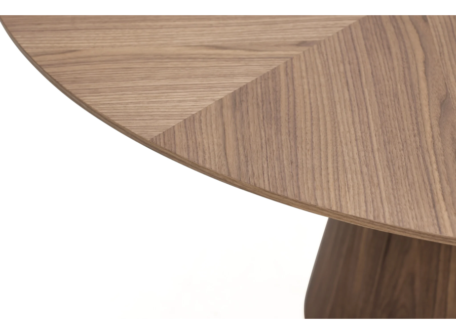 Dining table 'Amalfi' - Walnut - 130 cm