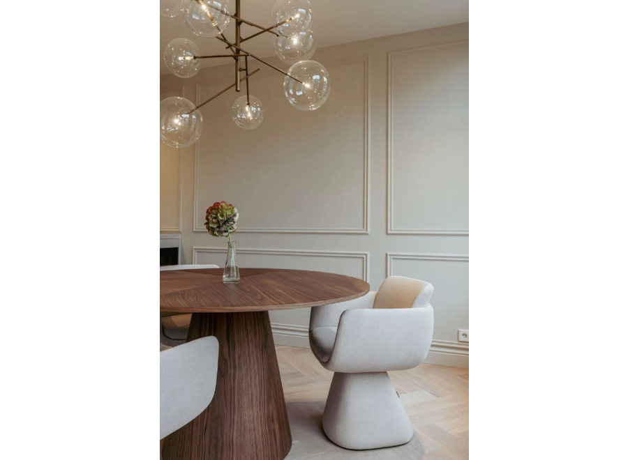 Table à manger 'Amalfi' - Walnut - 130 cm