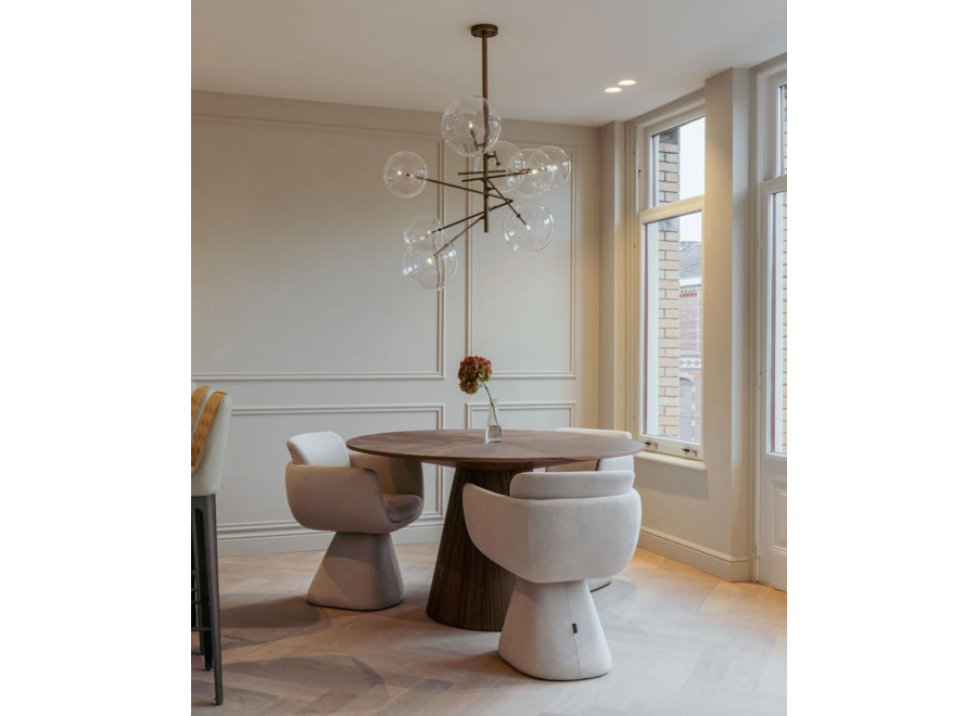 Dining table 'Amalfi' - Walnut - 130 cm