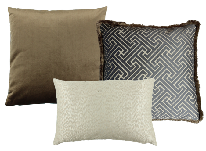 Combinaison de coussins Blue/Bronze: Bandi, Keano & Hurley