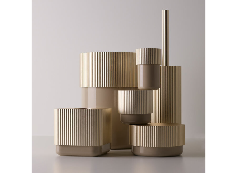 Toilet brush set 'OF.Line' - Champagner | Dune