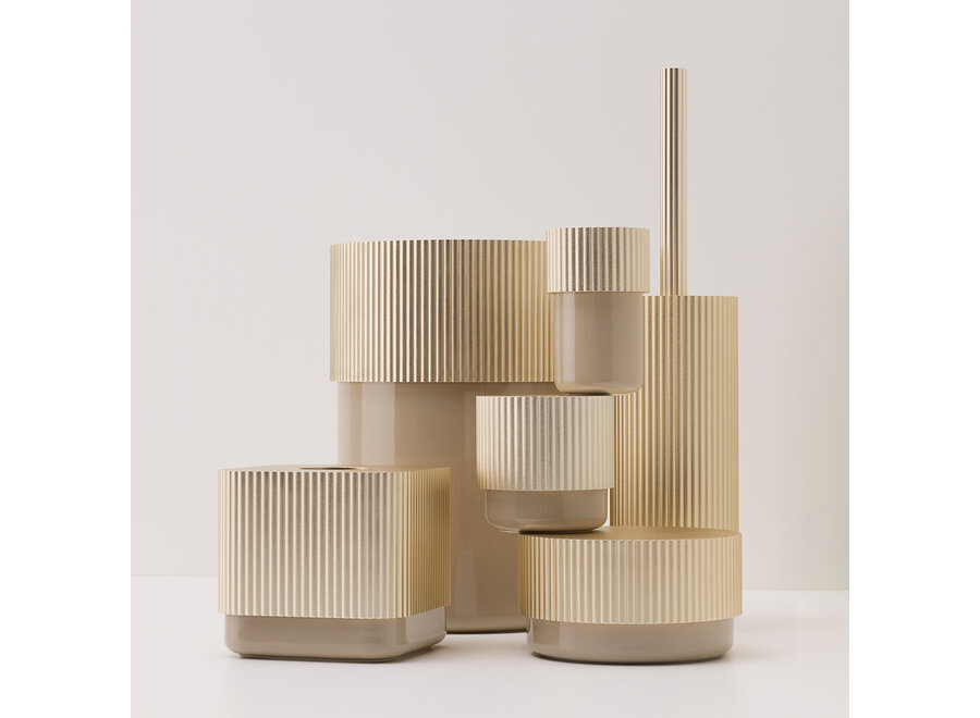 Toilet brush set 'OF.Line' - Champagner | Dune