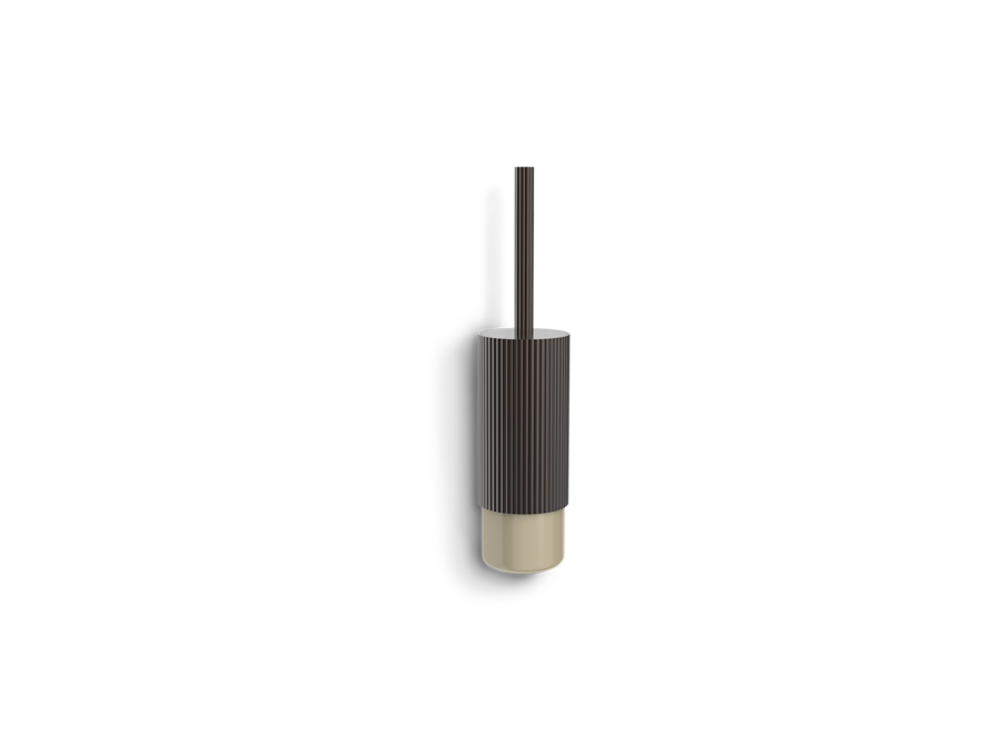 Toiletborstelset 'OF.Line' -  Wandbevestiging - Mocca | Dune