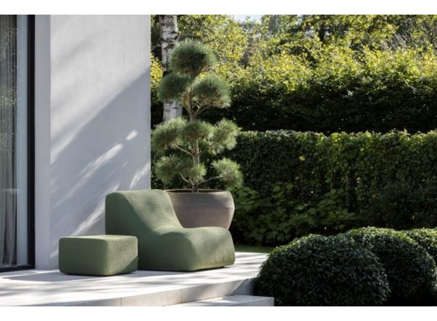 Loungestoel 'Leno' - Olive green