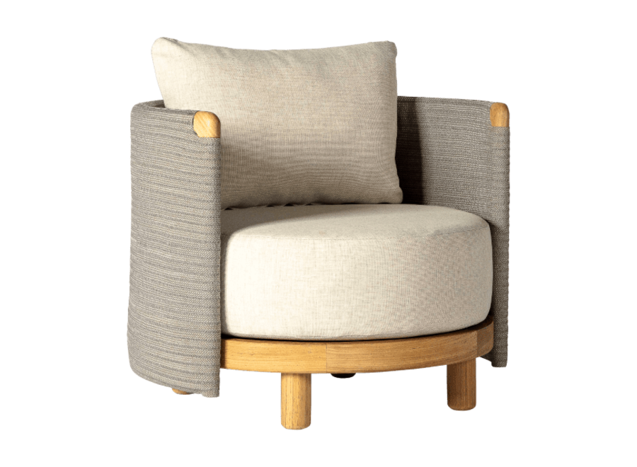 Chaise lounge 'Havana' - Warm grey