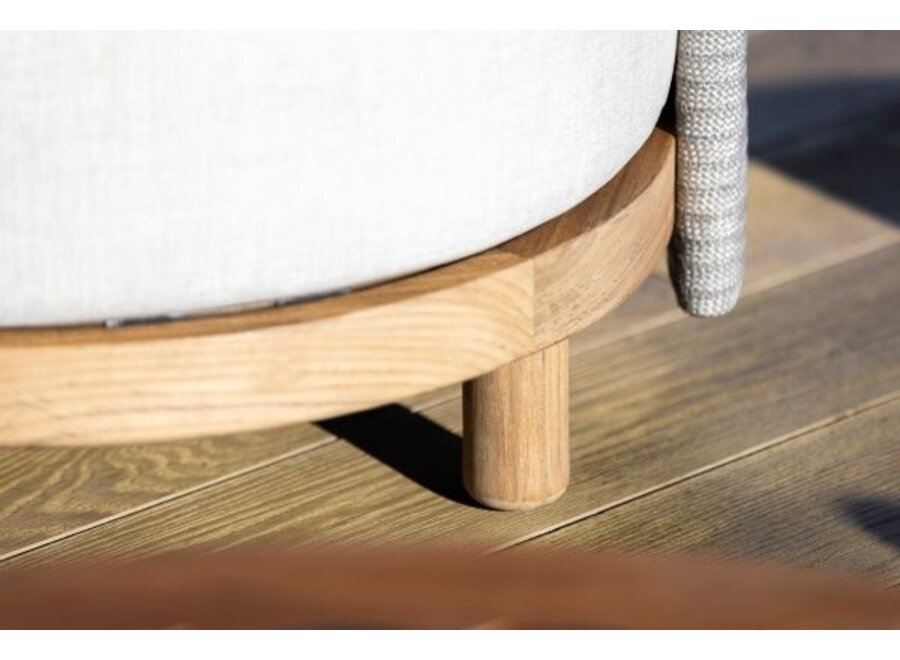 Chaise lounge 'Havana' - Warm grey