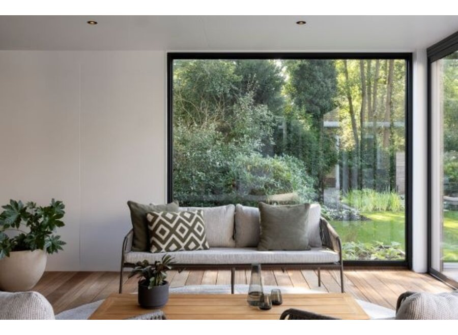 Lounge sofa 'Rob' - Wengé