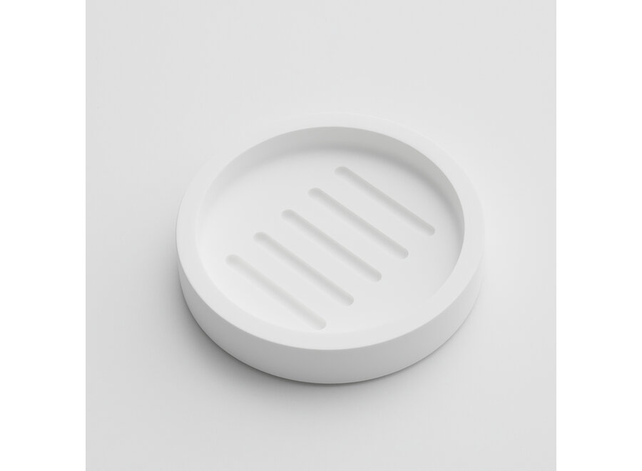 Zeepbakje  'Stone' - White matt