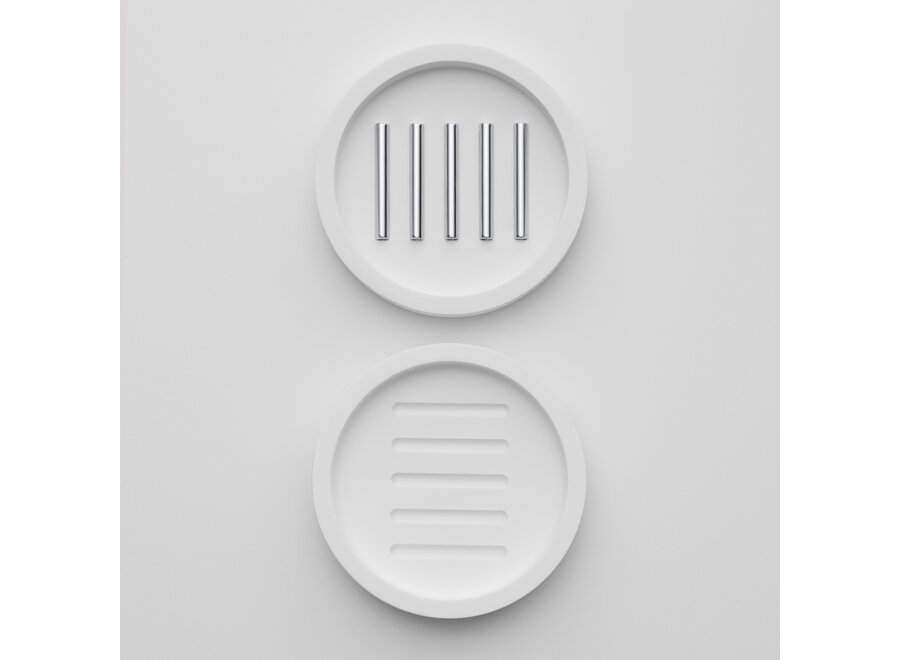 Zeepbakje  'Stone' - White matt