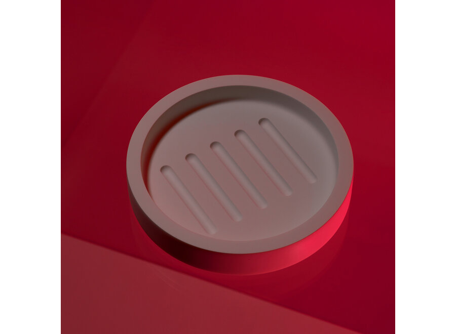Soap dish Stone' - White matt