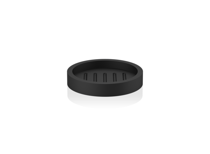 Soap dish Stone - Black matt