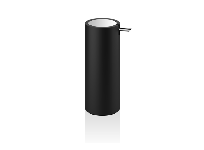 Soap dispenser Stone - Black matt / Chrome