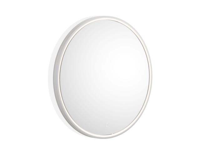 Mirror with LED Stone - White matt