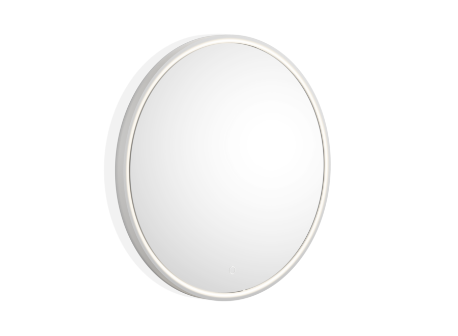 Mirror with LED Stone - White matt