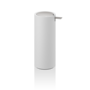 Seifenspender 'Stone' - White  matt/ Stainless steel matt