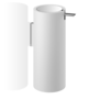 Zeepdispenser  'Stone' - Wandbevestiging - White  matt/ chrome