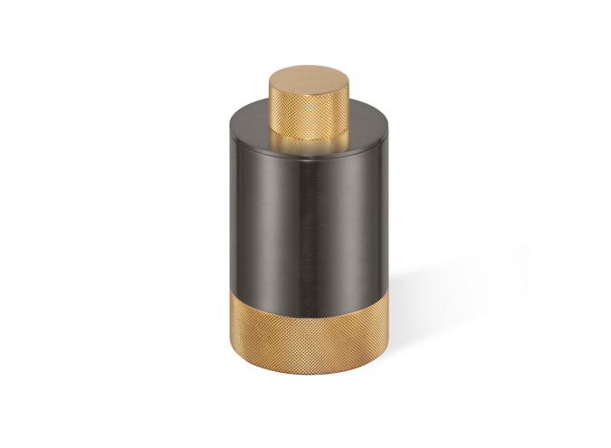 Storage box with lid Club - Dark metal matt / Gold matt