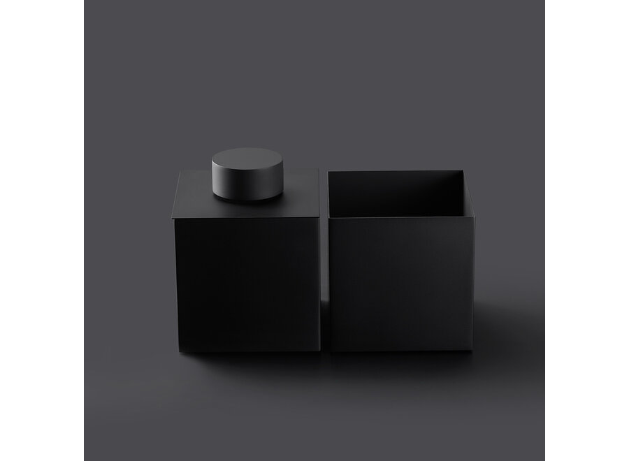 Boîte de rangement avec couvercle 'Century' - Black matt