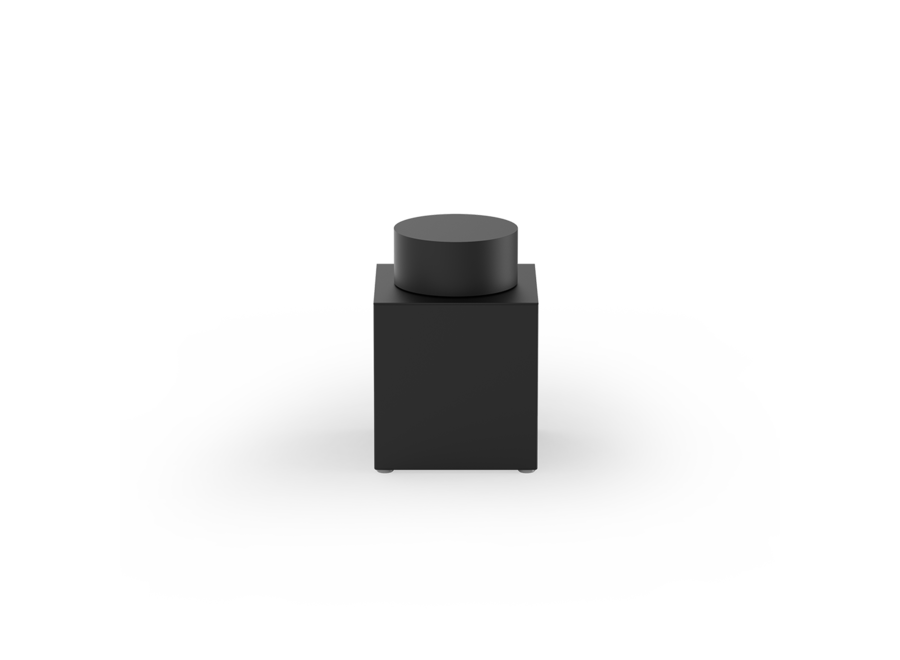 Storage box with lid Century - Black matt