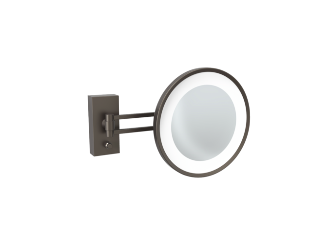 Kosmetikspiegel Century  - Wandmontage - Dark metal matt