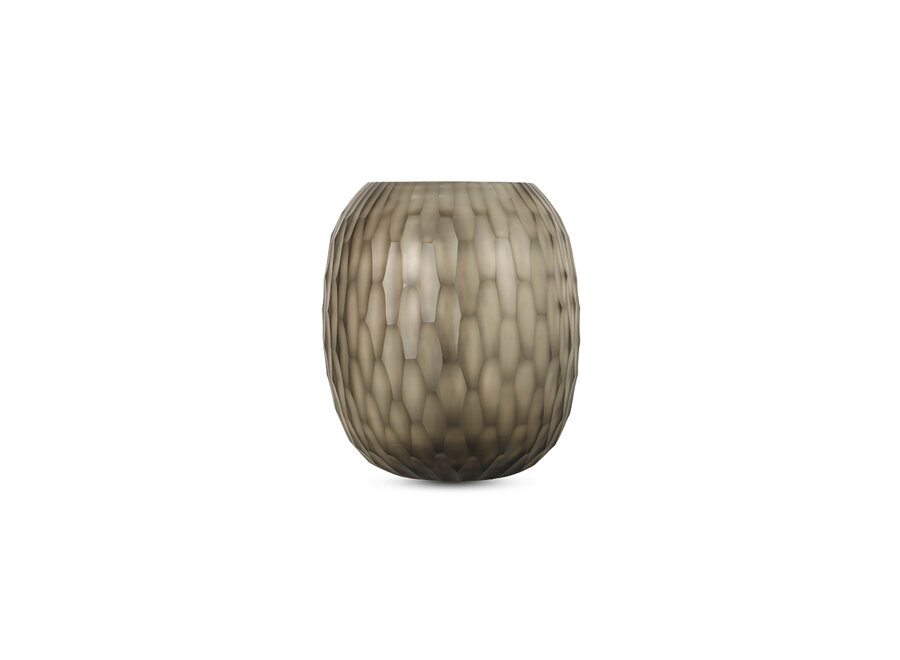 Vase 'Kinbombi' Dark Smoke - S