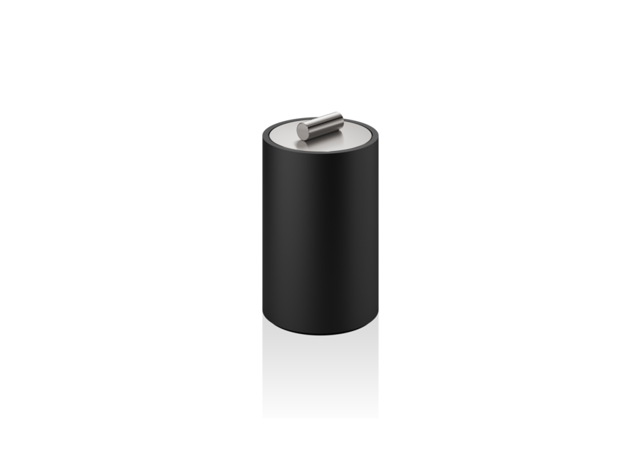 Aufbewahrungsbox mit Deckel 'Stone' - Black / Stainless Steel matt
