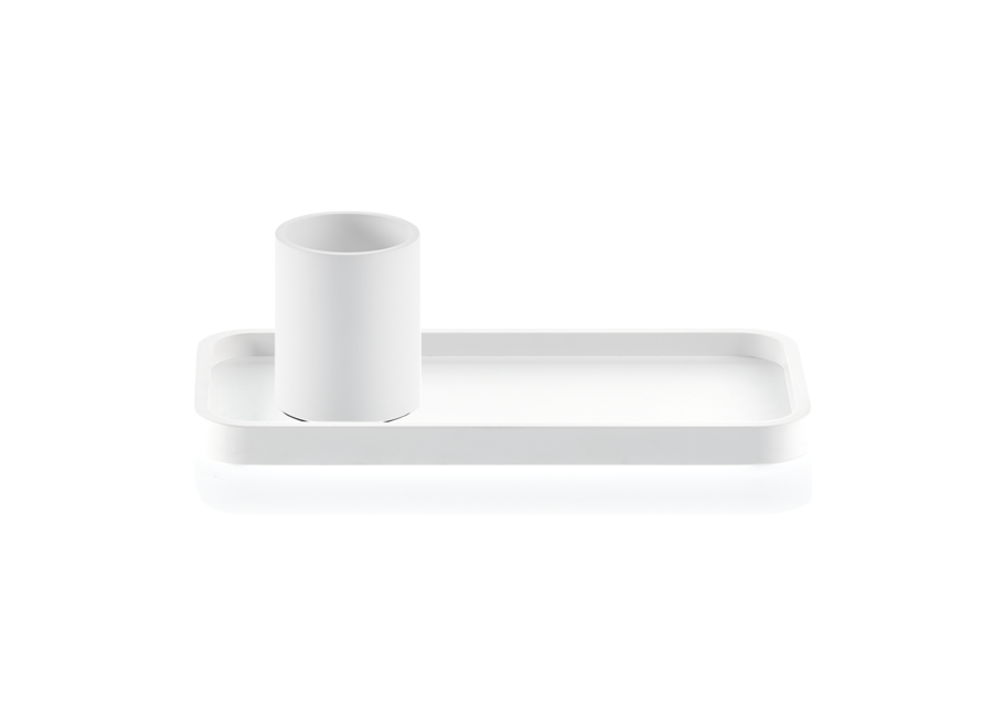 Tumbler Stone' - White matt