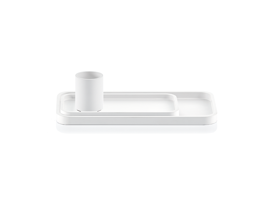 Tumbler Stone' - White matt