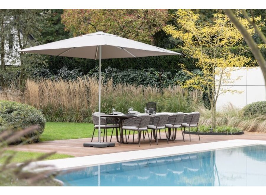 Chaise de jardin 'Rob' - Blanc Taupe