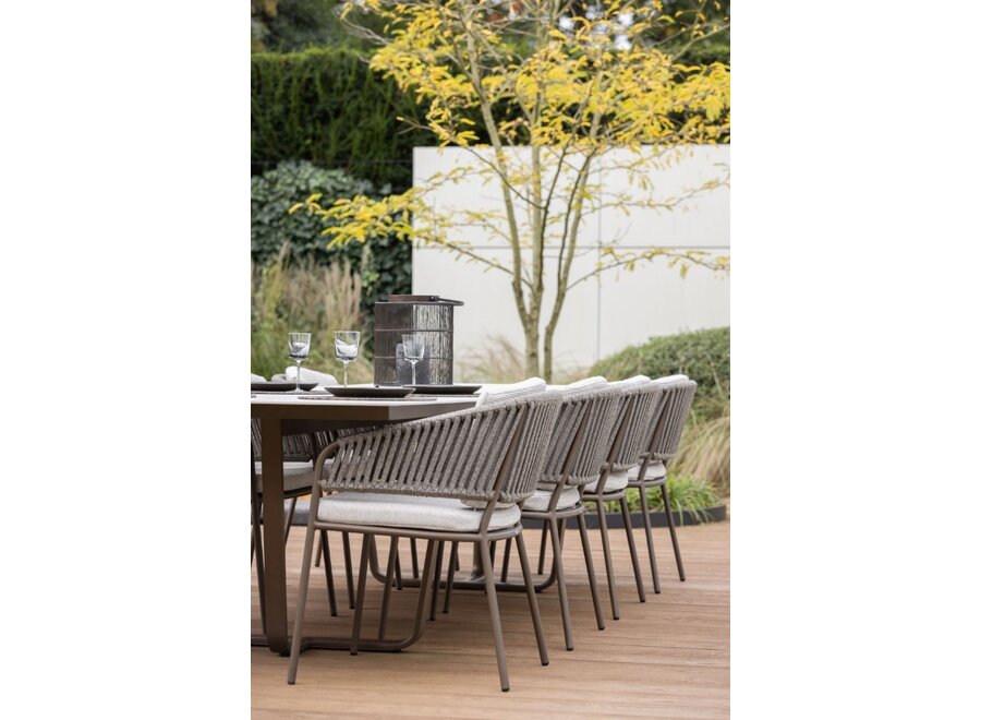 Gartenstuhl 'Rob' - Weiß Taupe