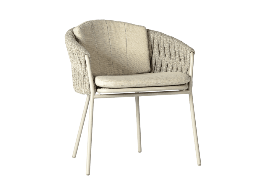 Garden chair 'Genua' - Chalk