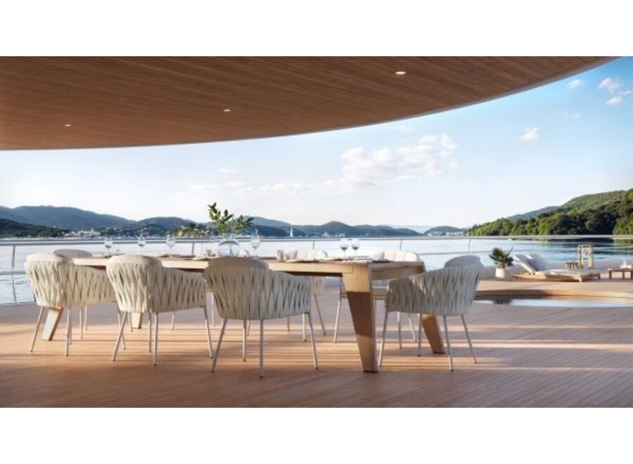 Garden chair 'Genua' - Chalk