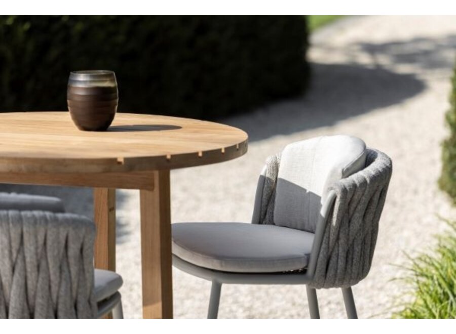 Chaise haute de salle à manger 'Genua' - Chalk
