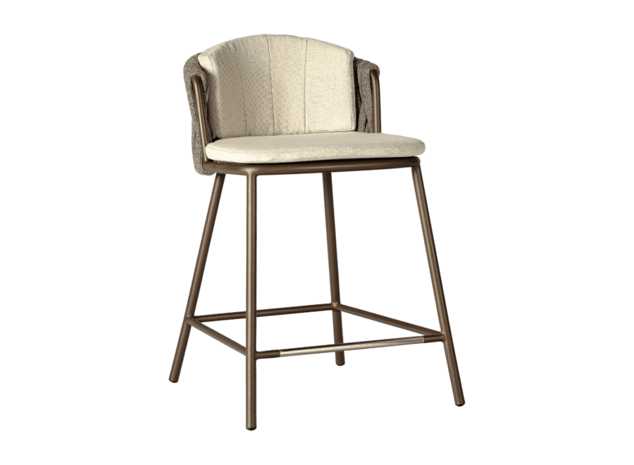 High dining stoel 'Genua' - Bronze