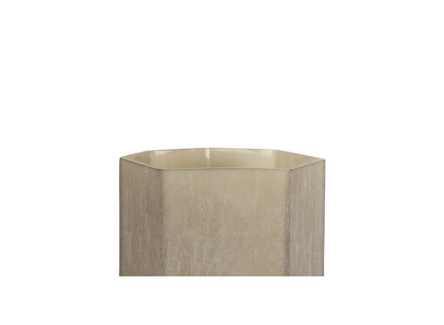 Porte-bougie  'Florence' Frosted Smoke - M
