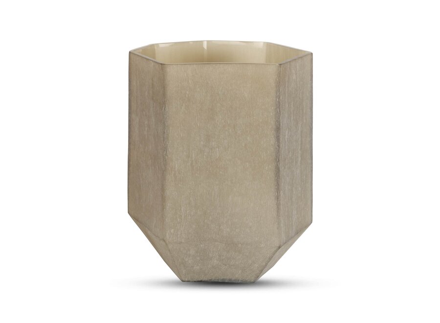 Porte-bougie  'Florence' Frosted Smoke - M