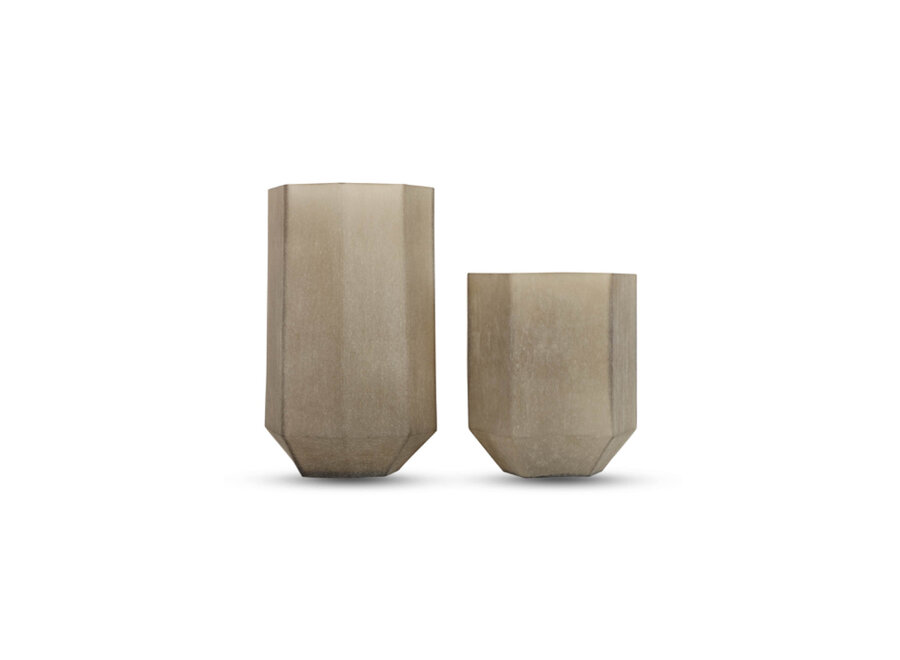 Vaas 'Florence' Frosted Smoke - L