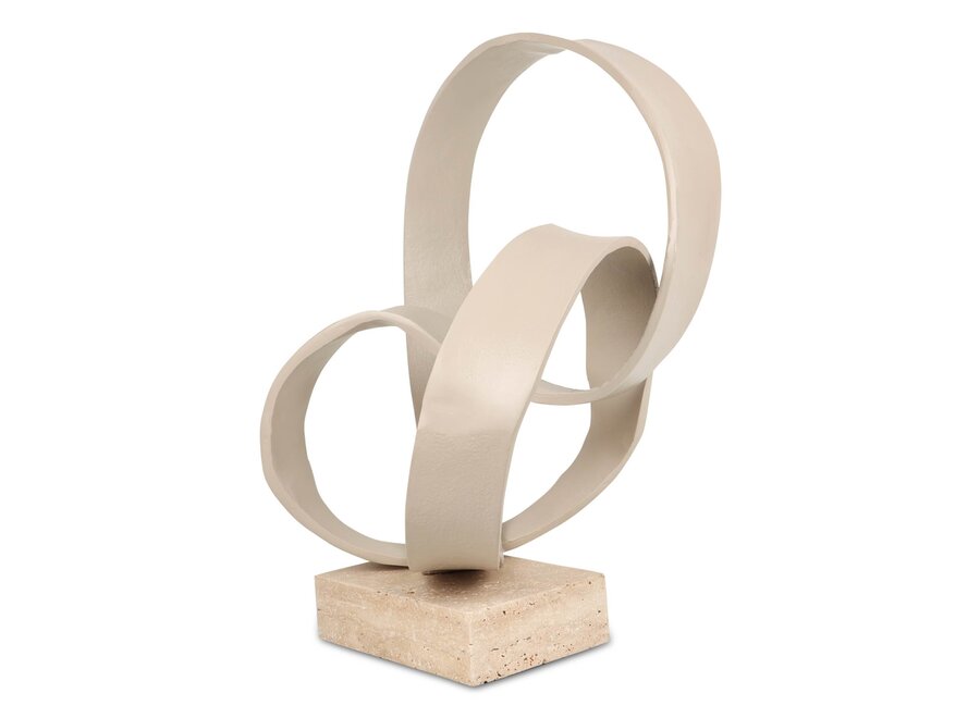 Decor object 'Karlstad' - Sand/Travertine