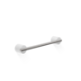Handtuchhalter 'Stone' - HTE - White / Stainless steel matt