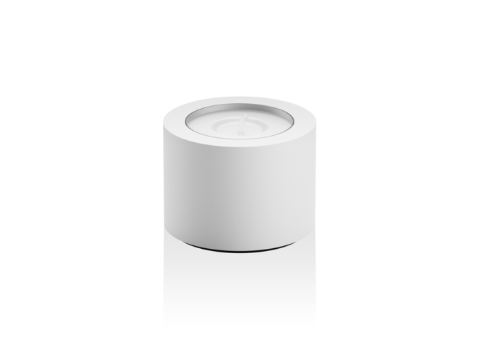 Tealight Stone - White matt