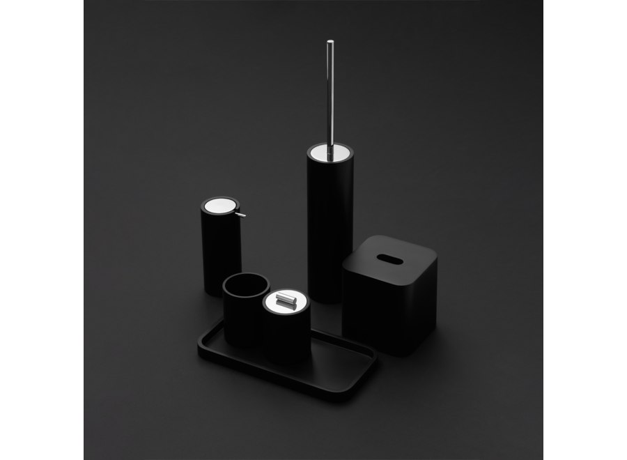 Taschentuchbox 'Stone'  - Black matt