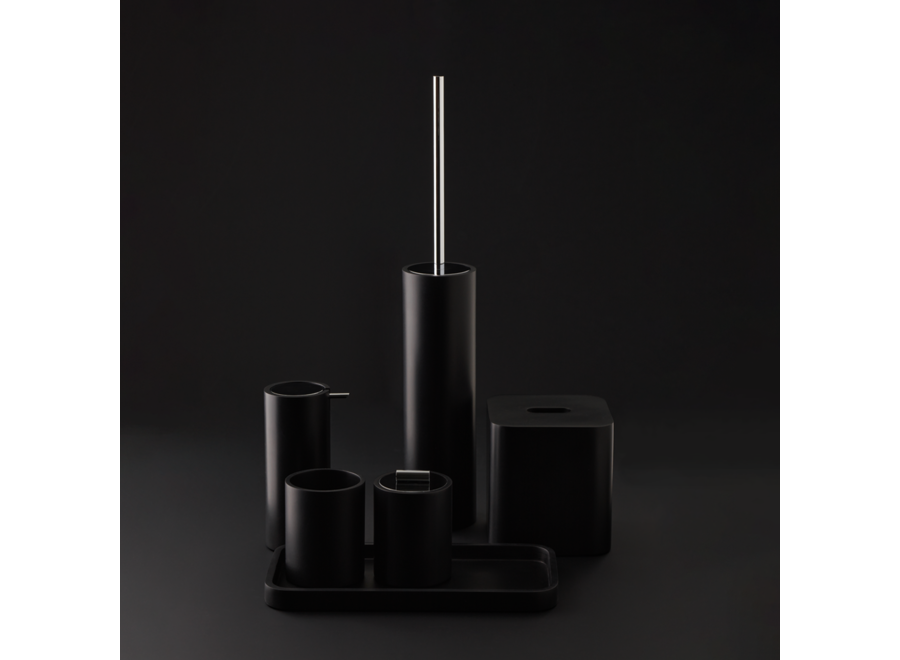 Taschentuchbox 'Stone'  - Black matt