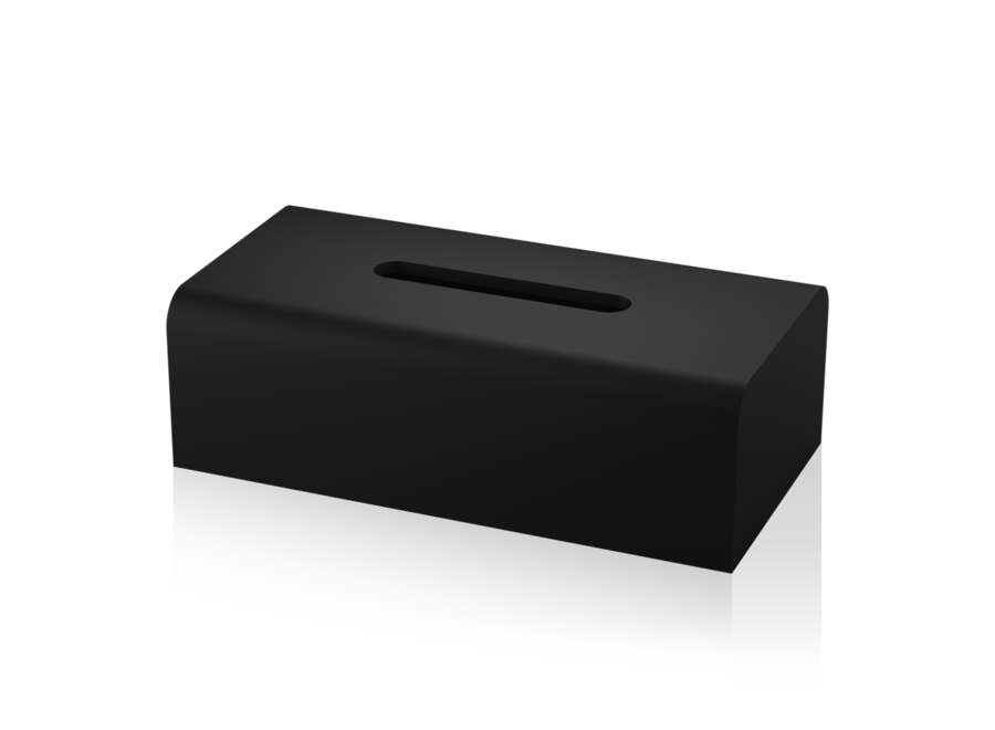 Taschentuchbox Stone - Black matt