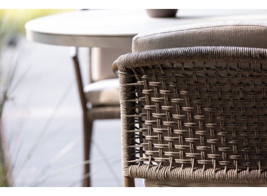 High dining chair 'Emilia' - Bronze