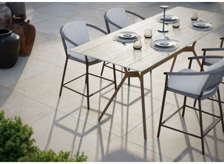 High dining chair 'Emilia' - Bronze