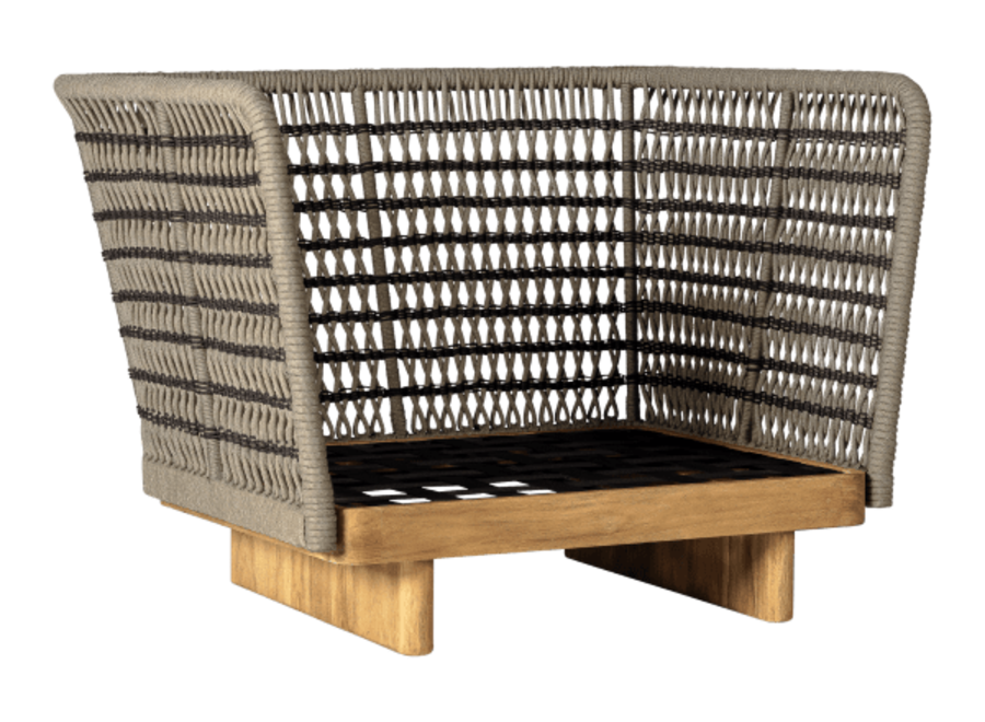 Chaise lounge 'Fiore' - Espresso