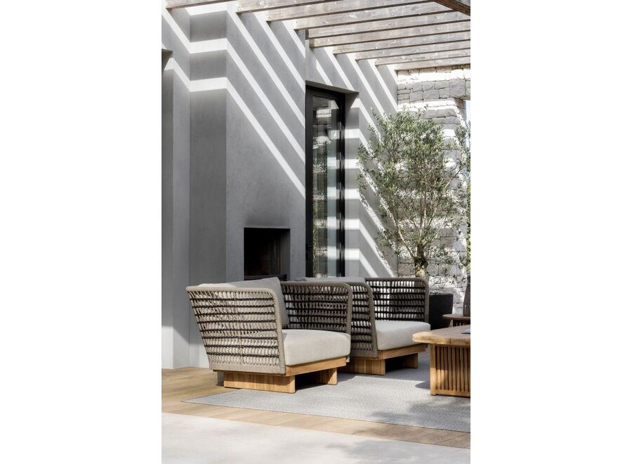 Chaise lounge 'Fiore' - Espresso