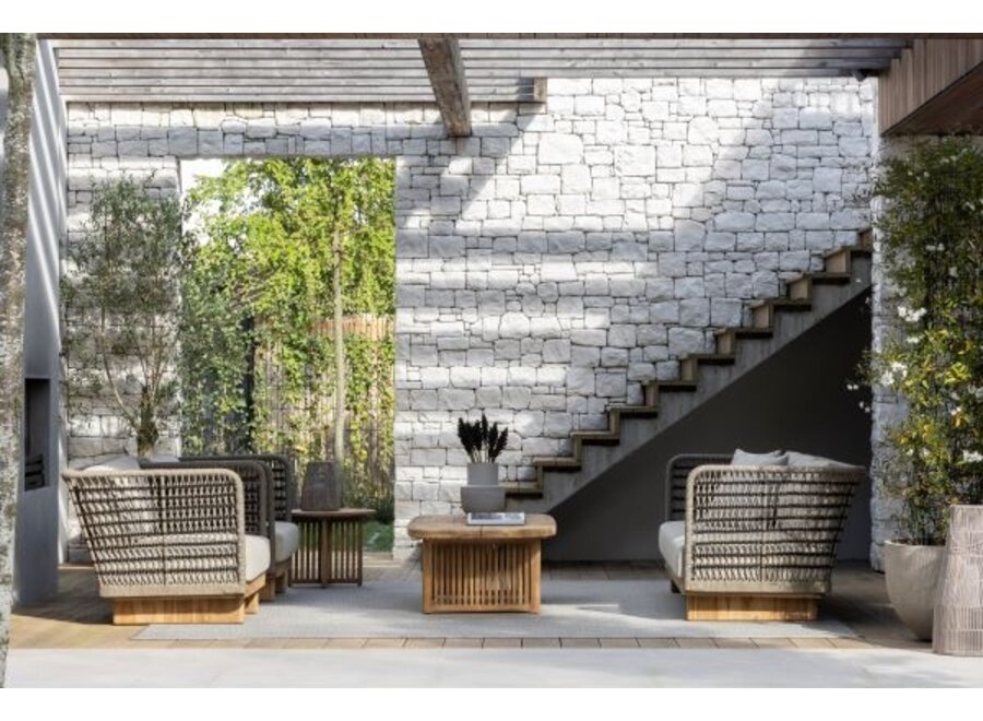 Chaise lounge 'Fiore' - Espresso