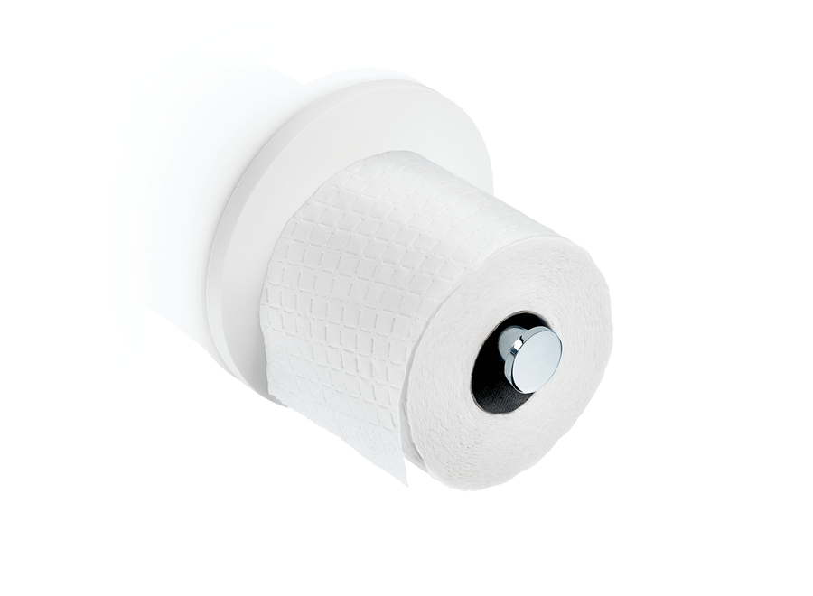 Toiletrolhouder 'Stone'  TPH1 - White matt  / Chrome