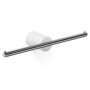 Toilet paper holder 'Stone' TPH2 - White matt / Chrome